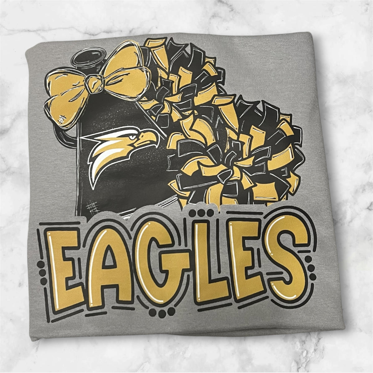 Eagles Cheer with Mascot