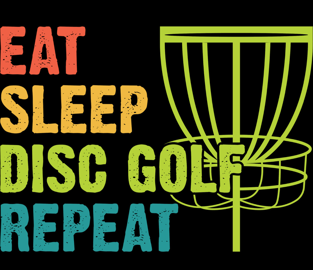 Eat Sleep Disc Golf Repeat T-Shirt