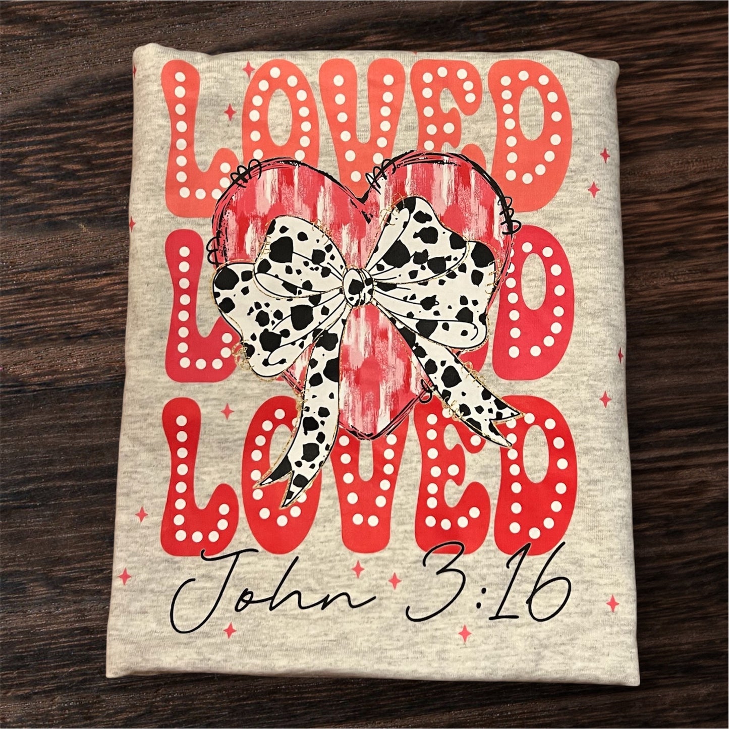 Loved John 3:16 (Stacked)