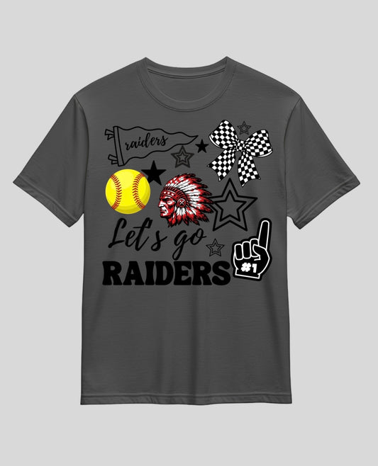 Custom Let’s Go Raiders Sports Tee