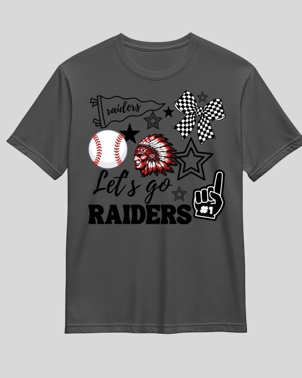 Custom Let’s Go Raiders Sports Tee