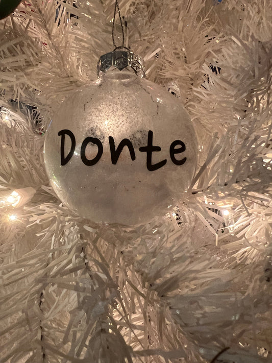 Personalized Snowman Ornament
