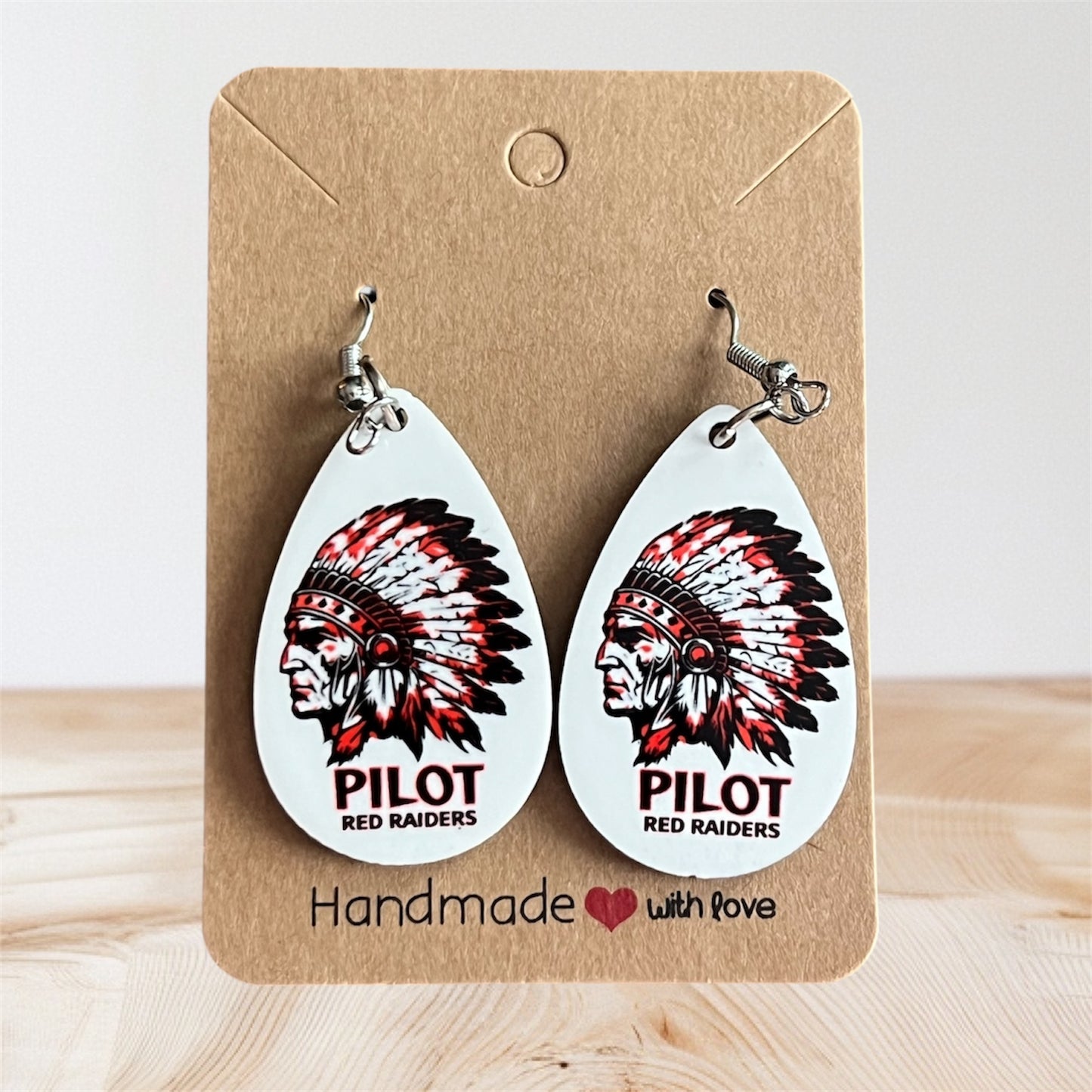 Pilot Red Raider Earrings