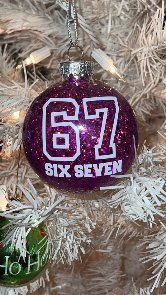 Personalized Six Seven Ornament