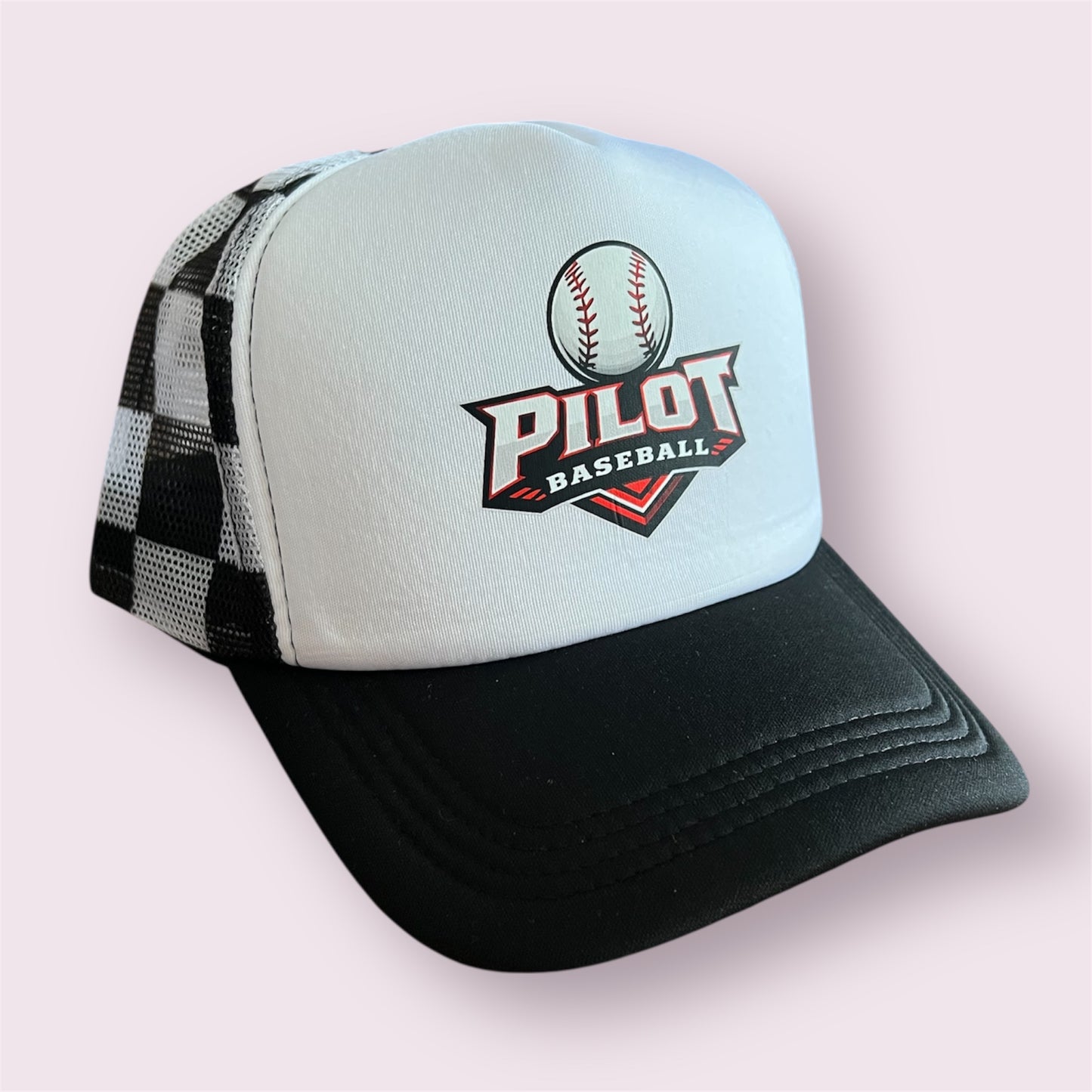 Pilot Checker Trucker Hat