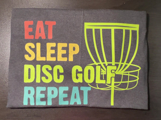 Eat Sleep Disc Golf Repeat T-Shirt