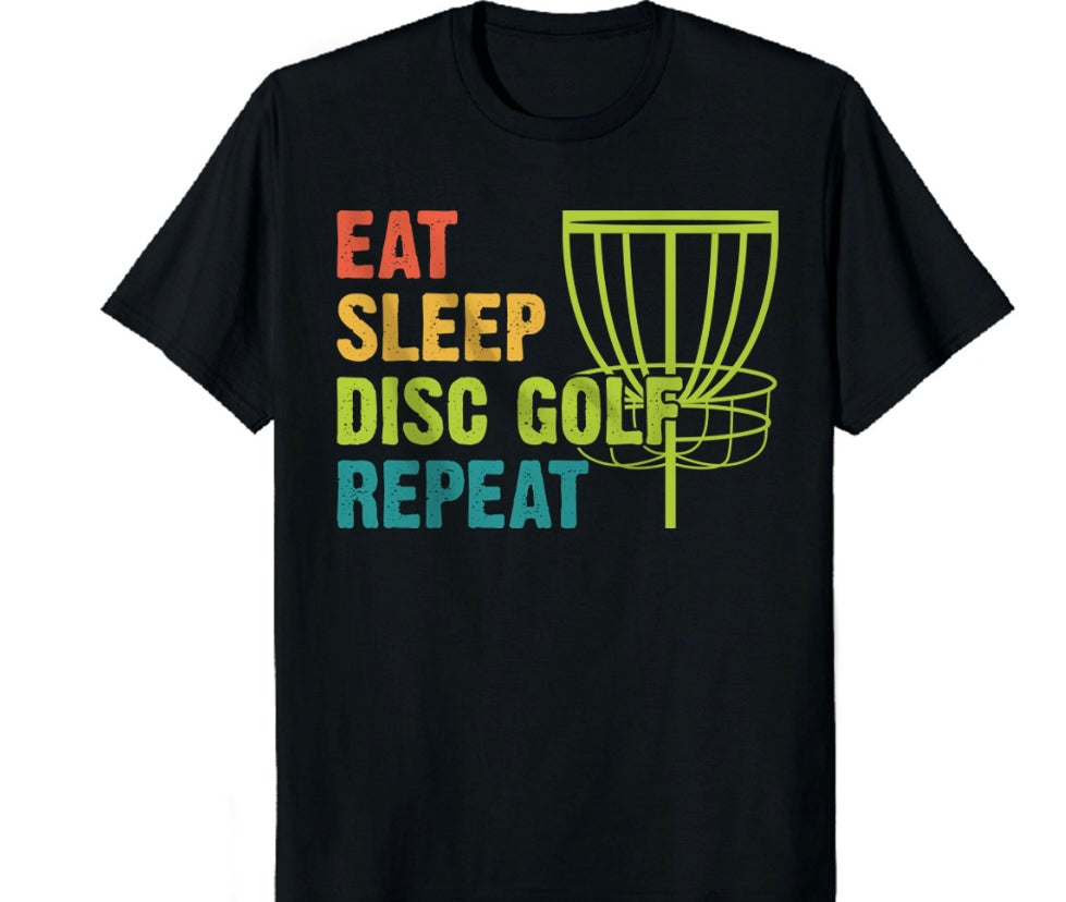 Eat Sleep Disc Golf Repeat T-Shirt